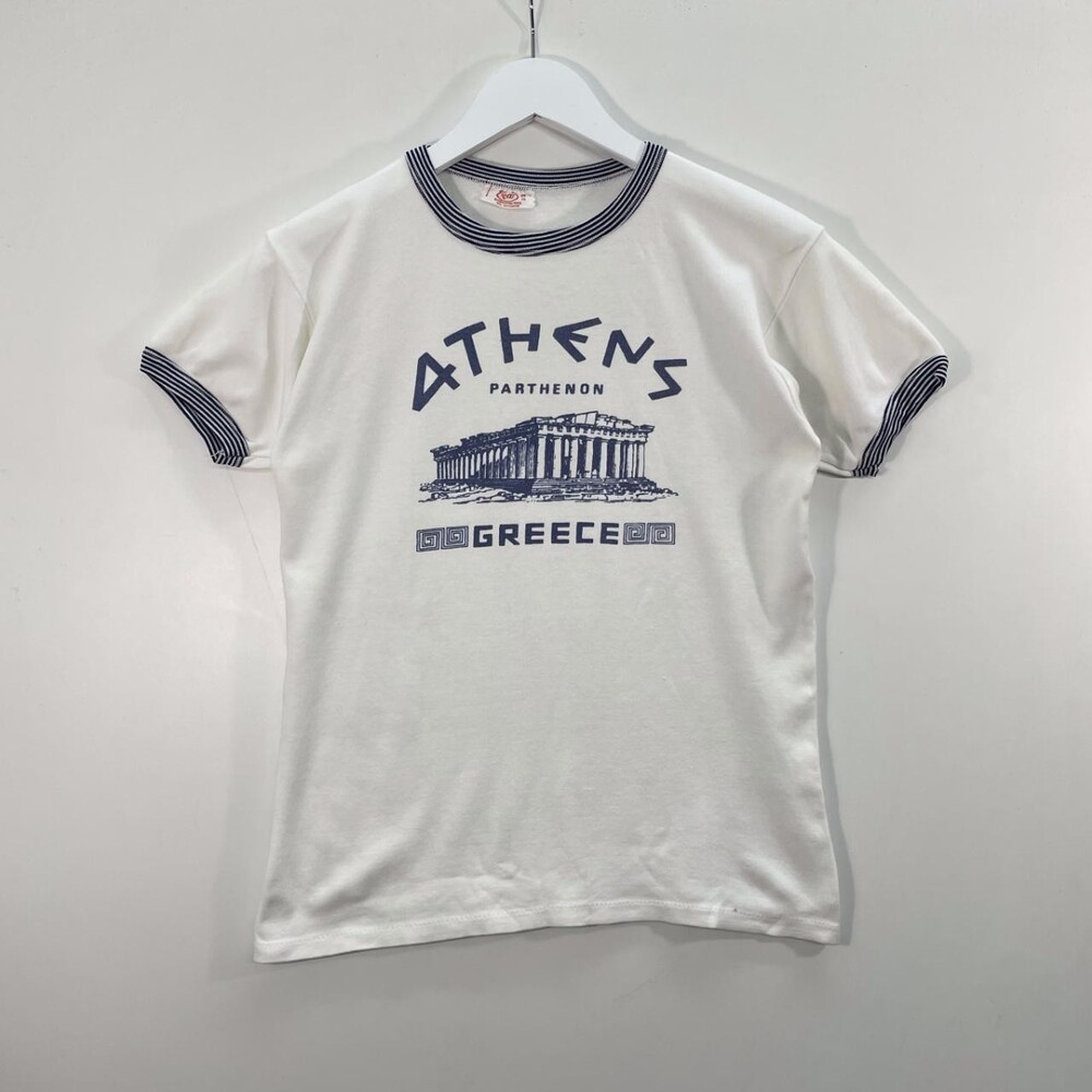 No Brand Men's White and Cream T-shirt